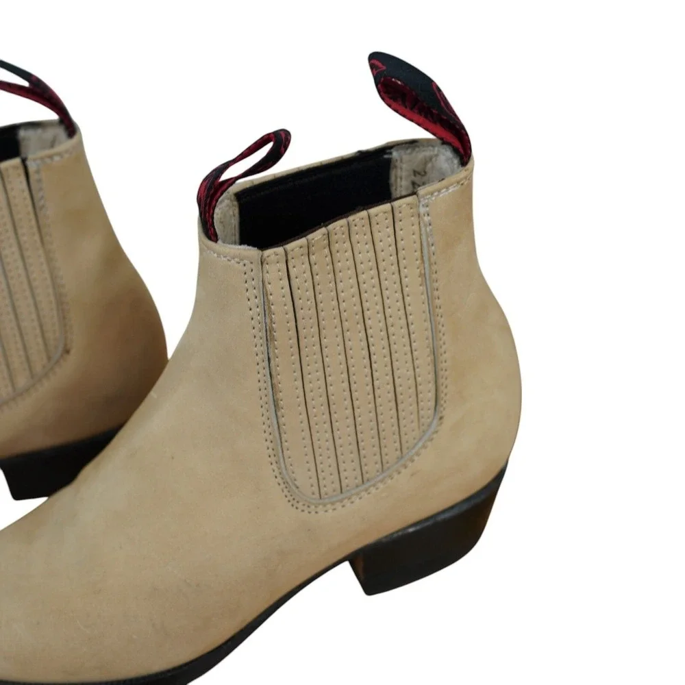 Moreno Romero Chelsea Boots Kids Size 2.5 Leather Western Cowboy Equestrian